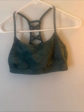 all in motion Olive Green Camo Strappy Sports Bra